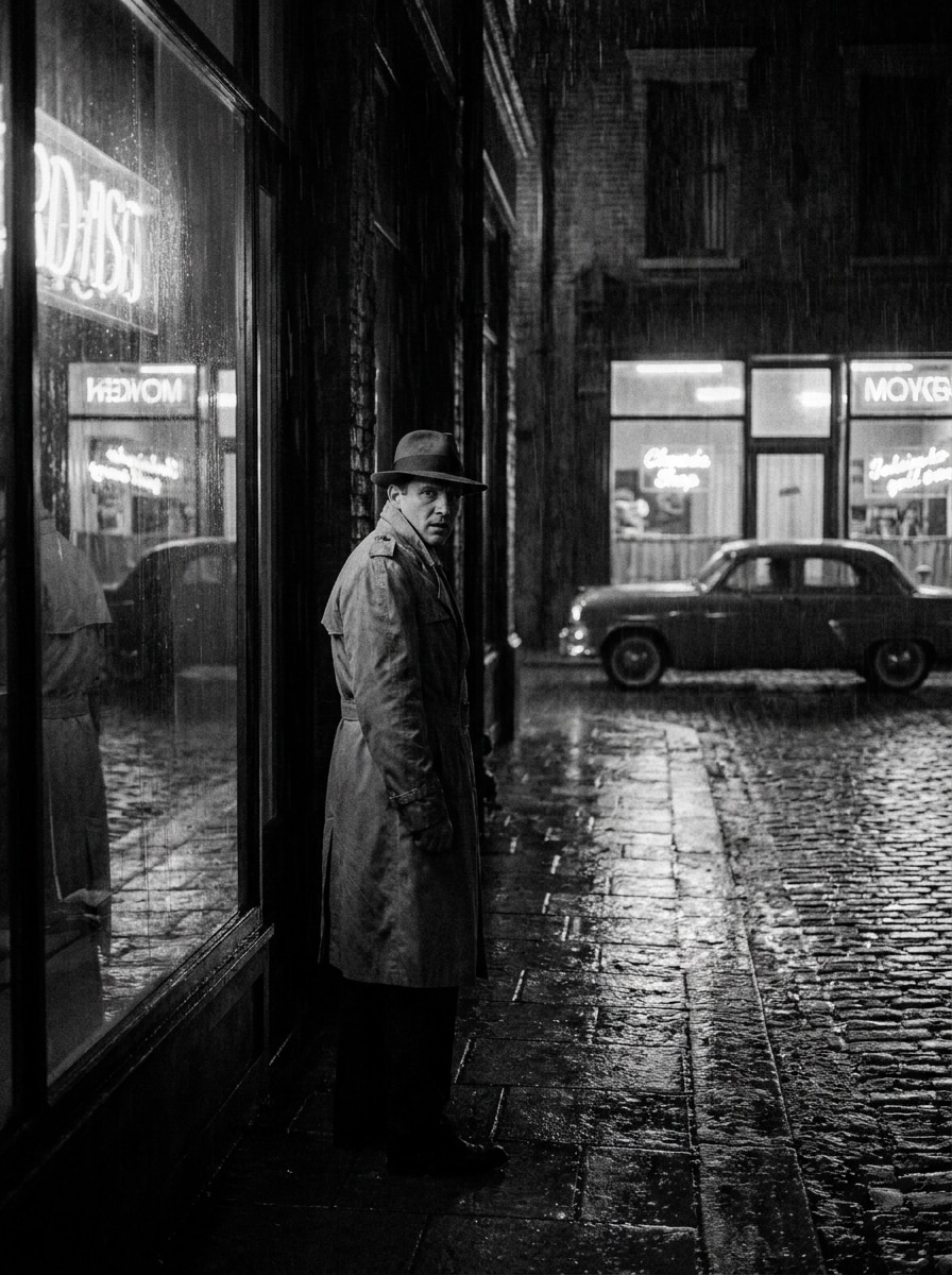 Neon Reflection Noir