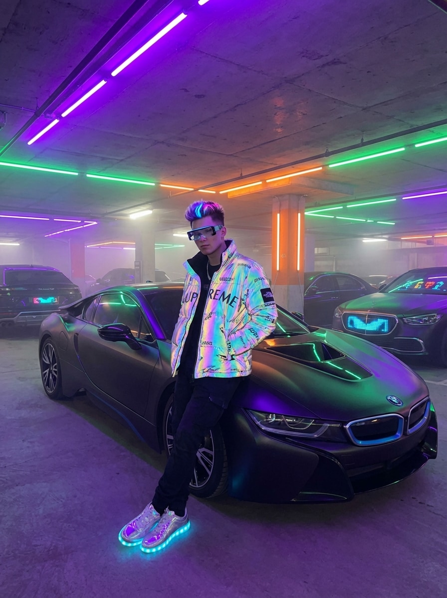 Neon Streetwear Hypebeast