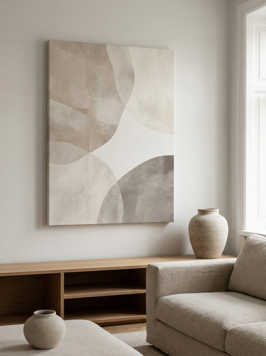 Neutral Abstract Canvas