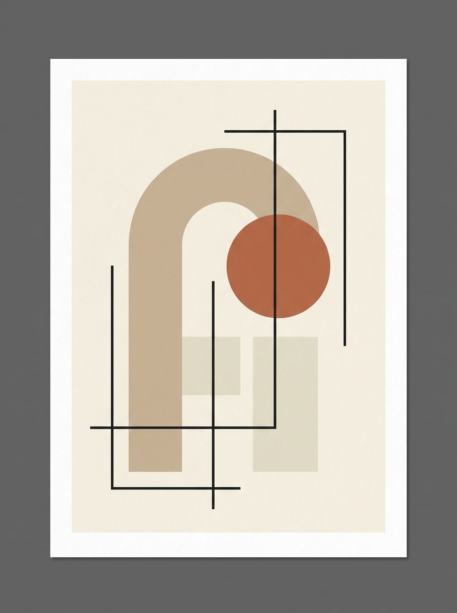 Neutral Bauhaus Poster