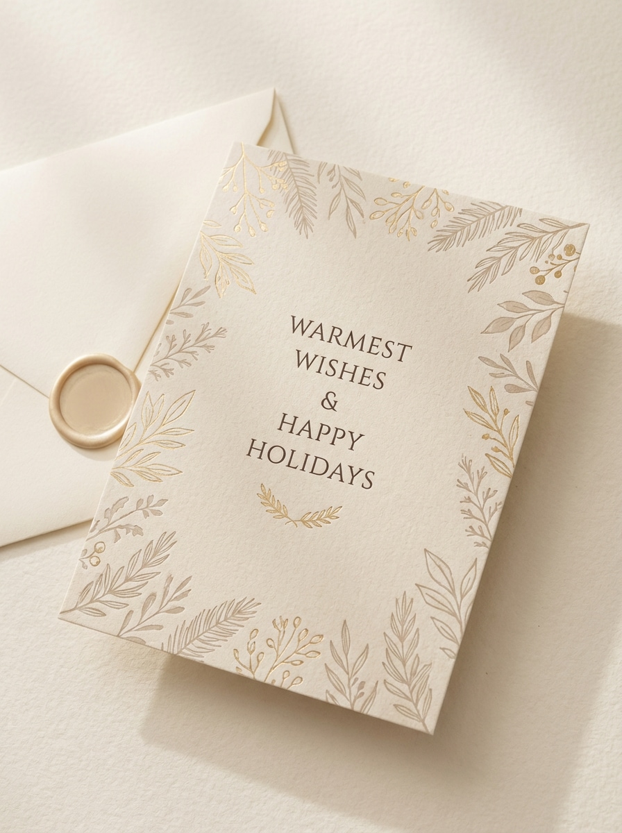 Neutral Luxury Holiday Card