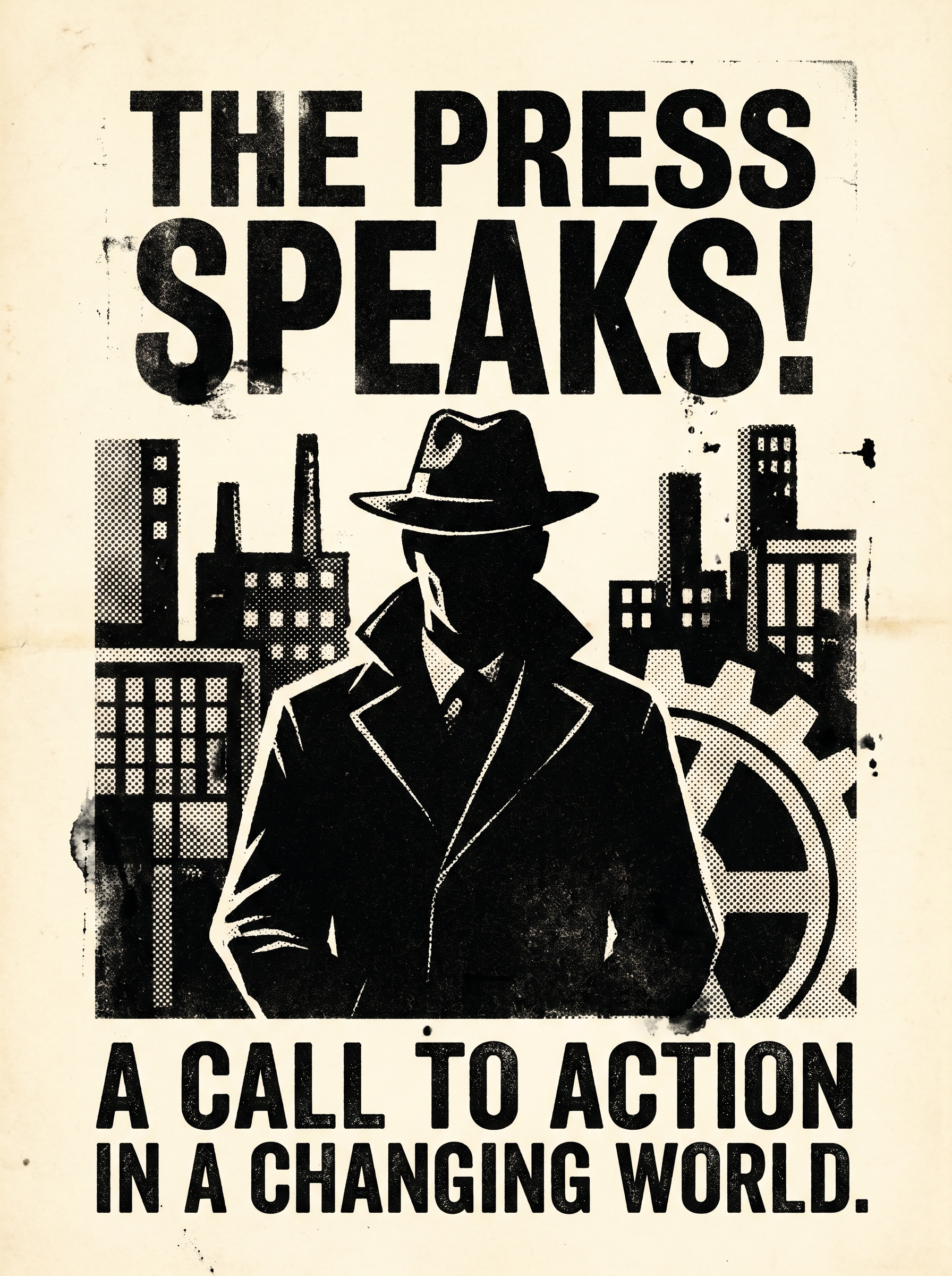 Vintage Newspaper Halftone