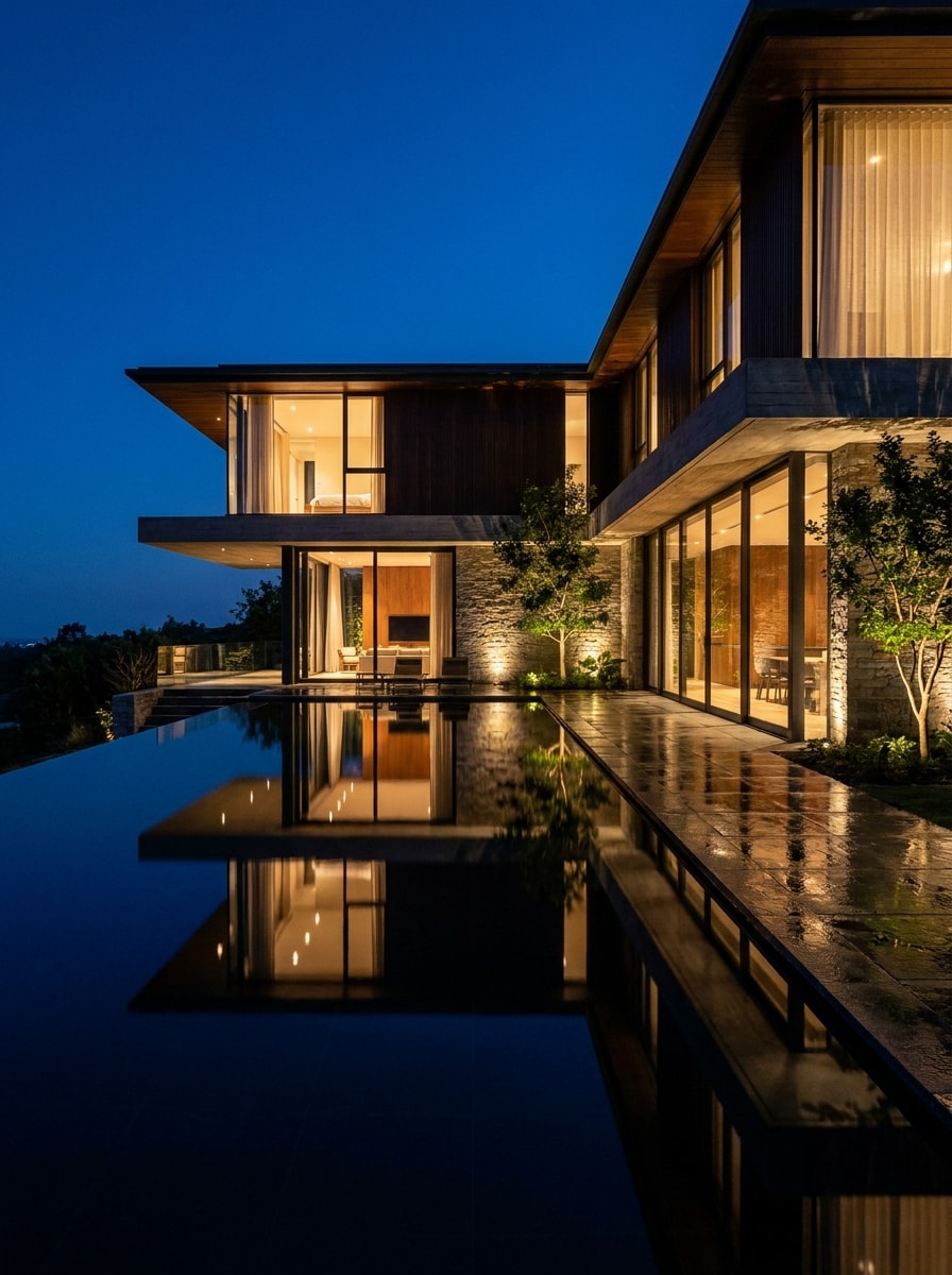 Nighttime Mansion Aesthetic