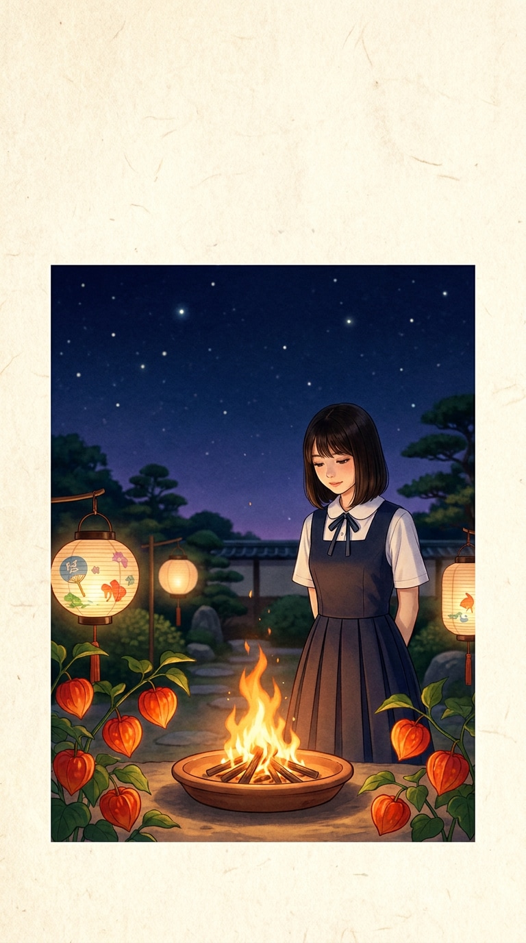 盆提灯AIイラスト素材