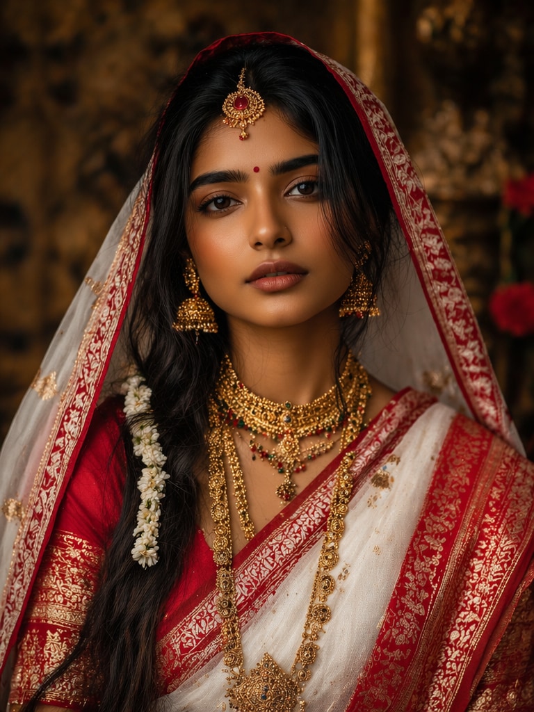 Authentic Odisha traditional bride prompt