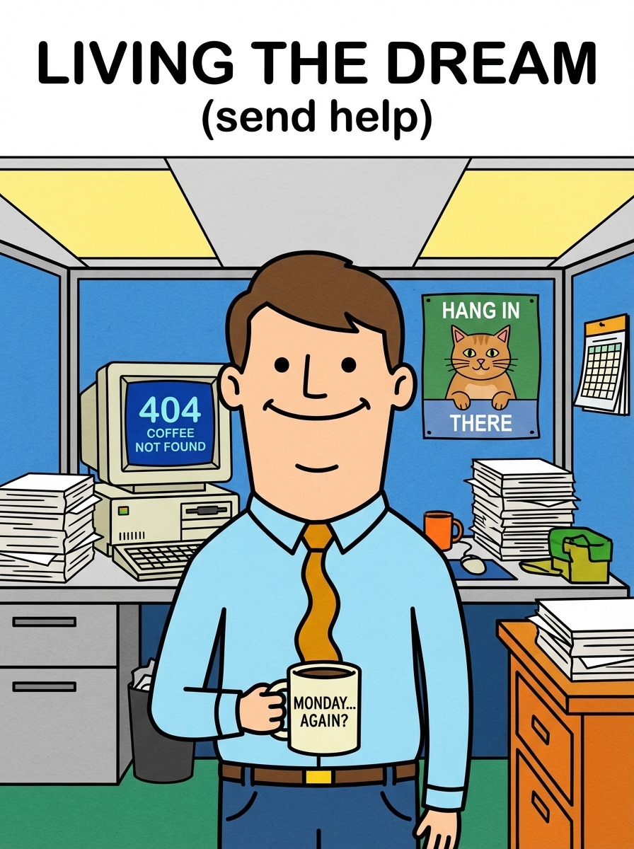Office worker parody avatar