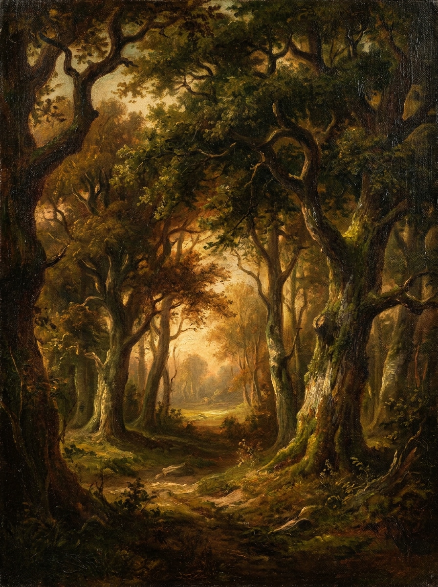 Oil Painting Forest