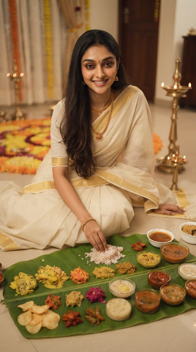 Onam Sadya AI Photo Editing Prompt