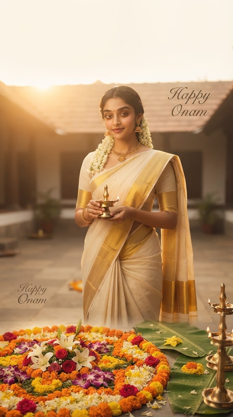 Instagram Story Onam Photo Editing Prompt
