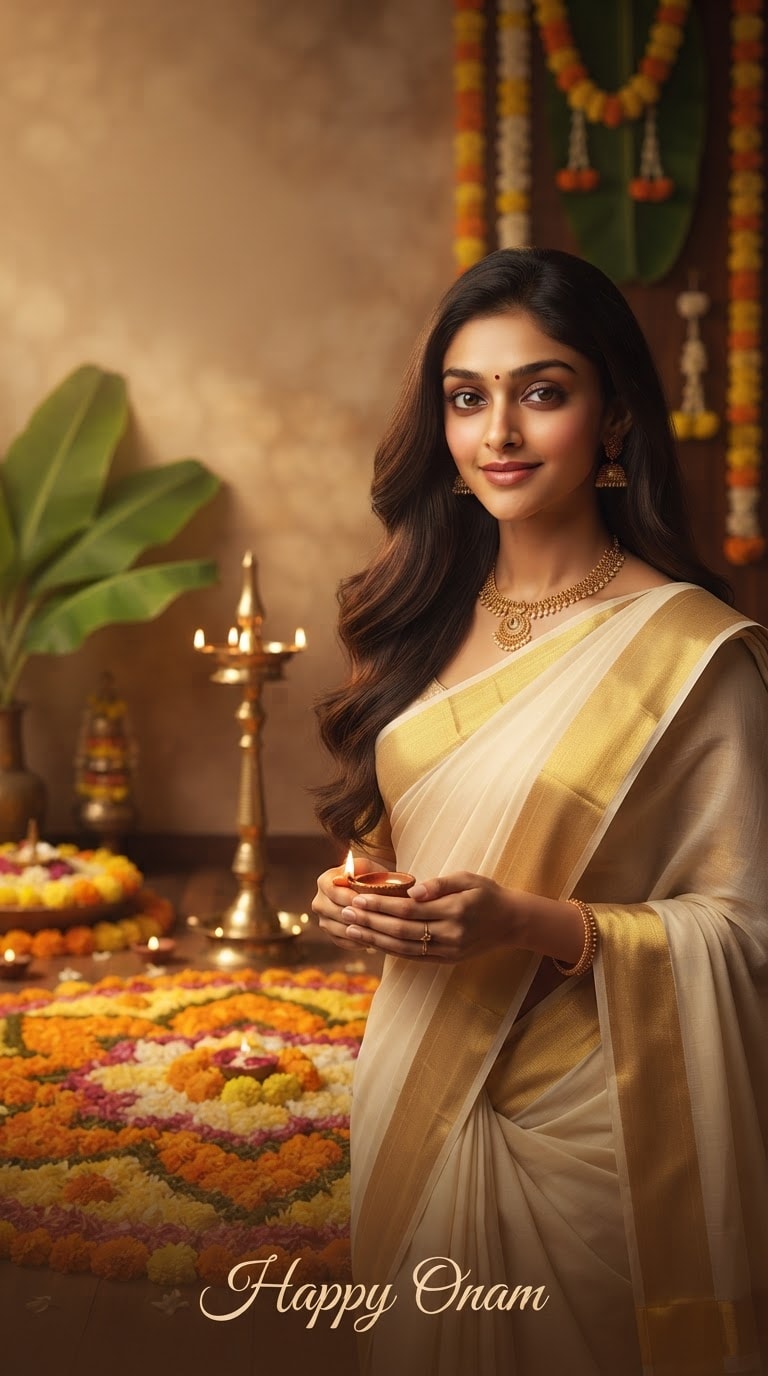 Onam Brand Greeting AI Poster Prompt