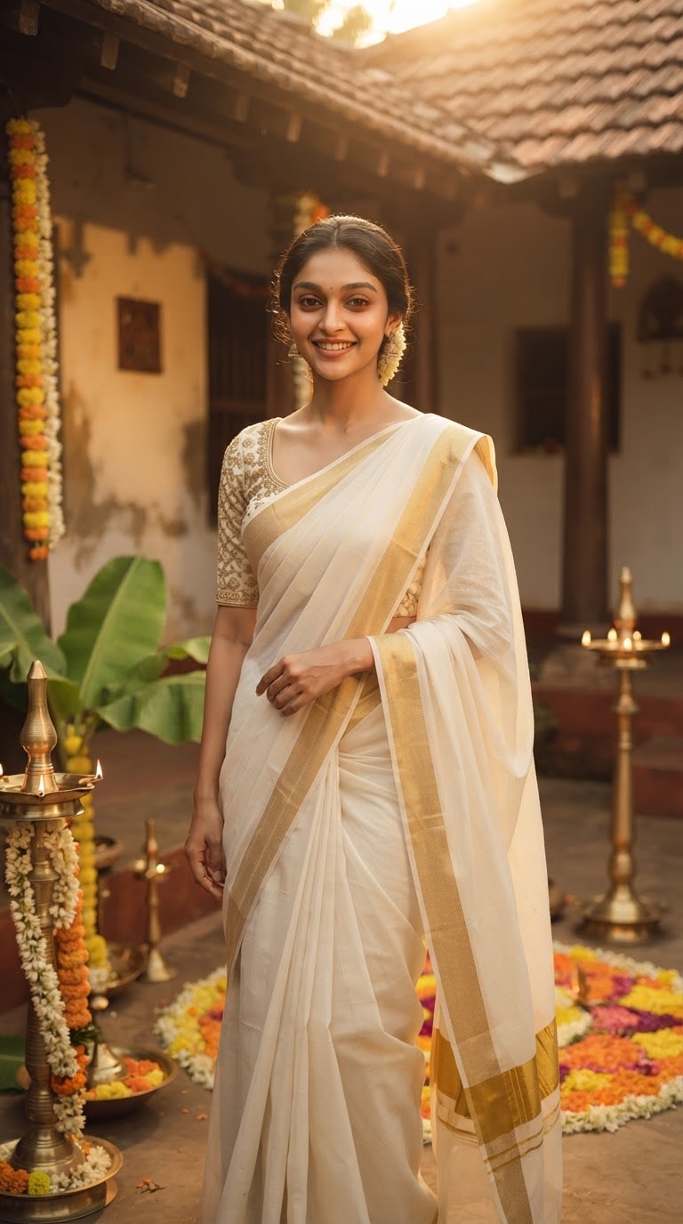 Kerala Onam Photo Editing Prompt