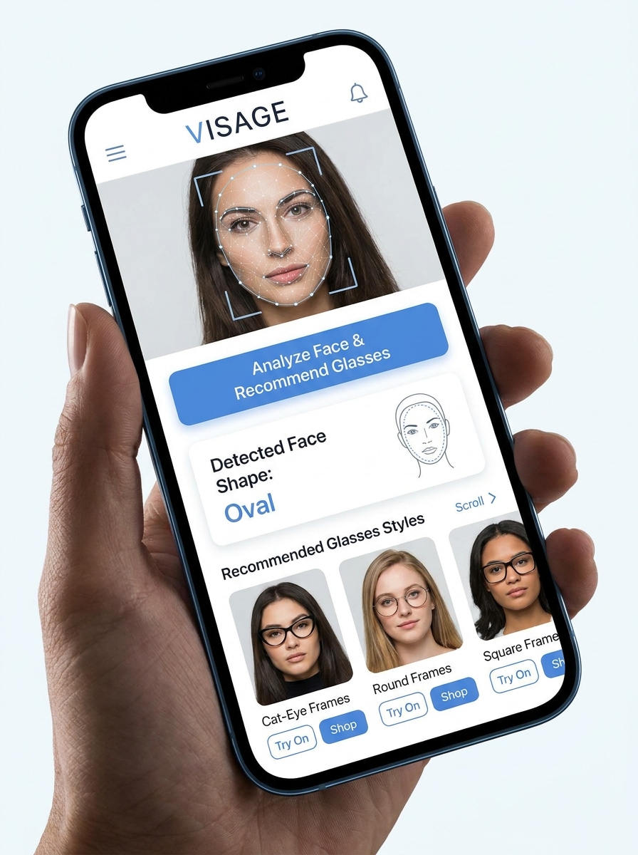 One-Tap Face Shape Finder App Screen