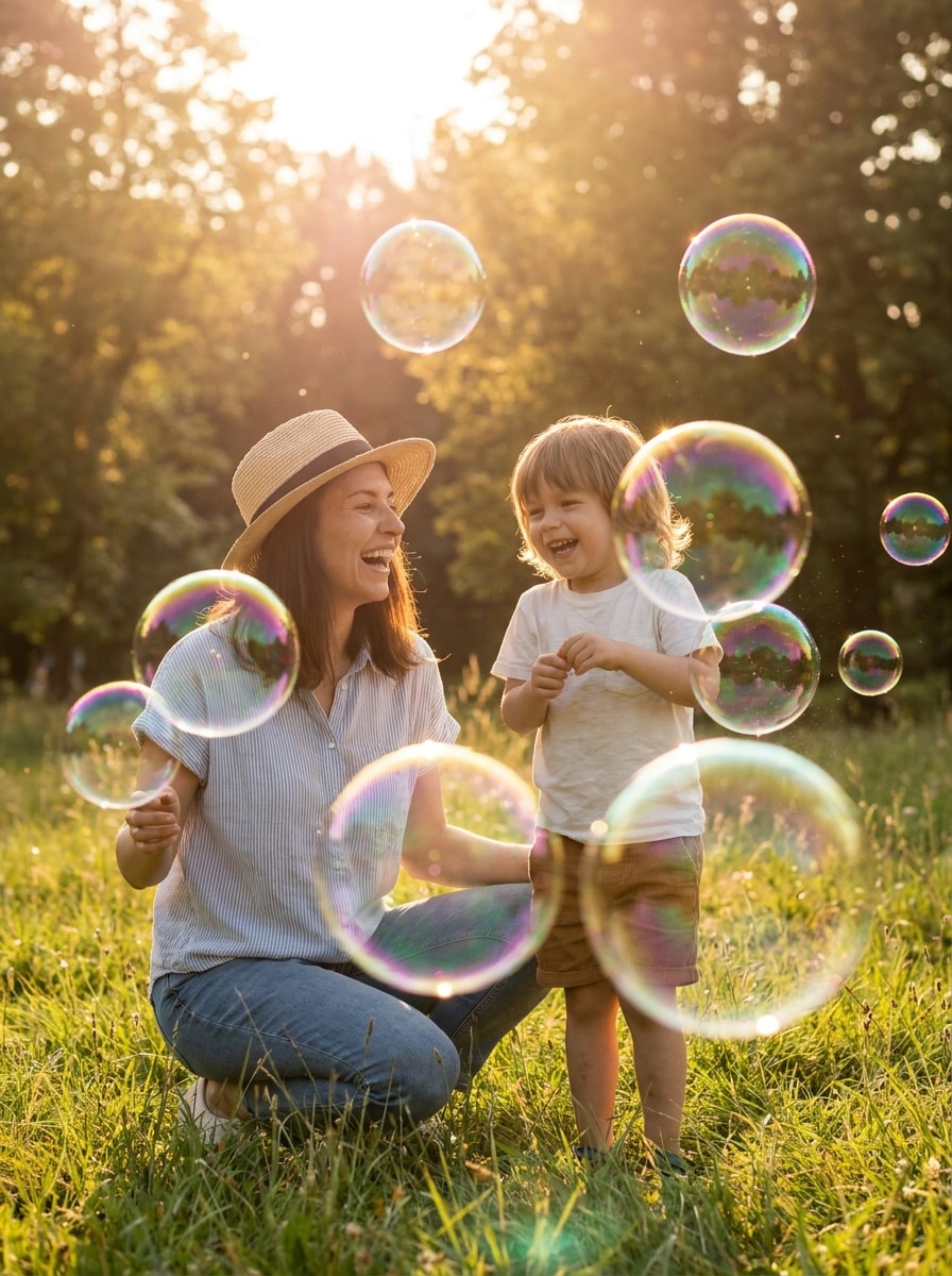 Outdoor Sunlit Bubbles