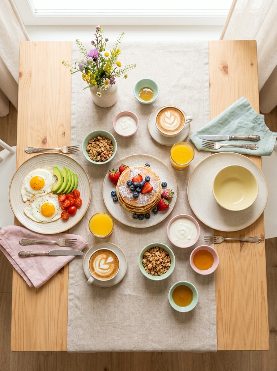 Overhead Flat Lay Brunch