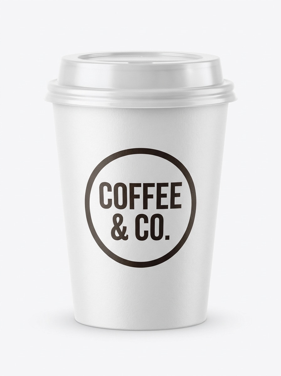 Cup With Lid Front View