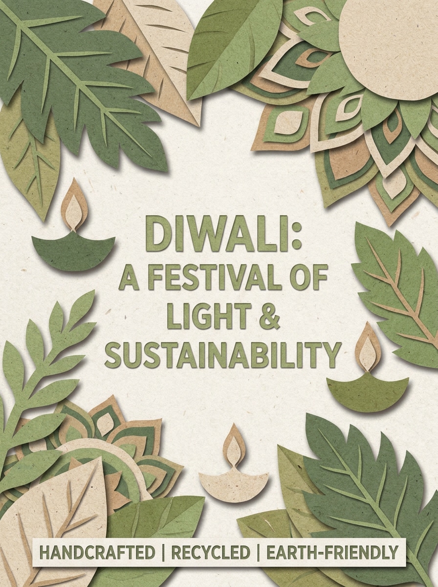Paper Cut Eco Art Poster
