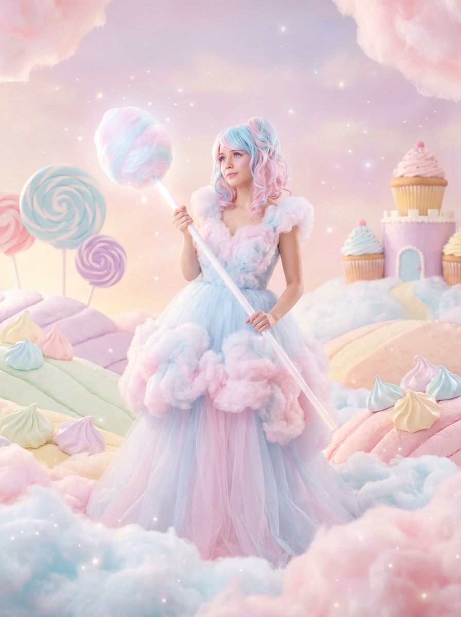 Pastel Cotton Candy Look