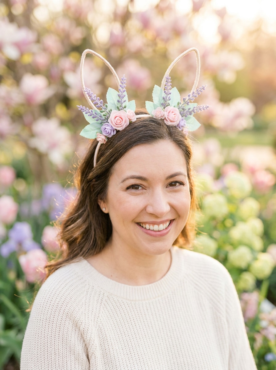 Pastel Easter Bunny Portrait