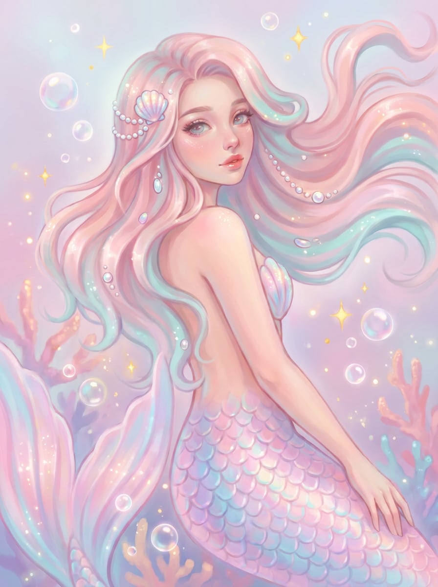 Pastel Fairy Mermaid