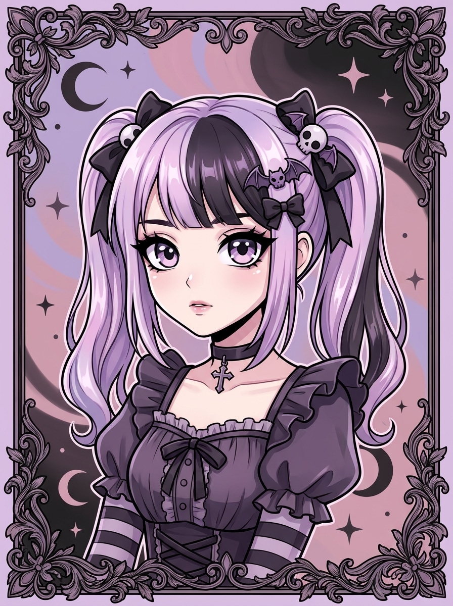 Pastel Goth Anime Avatar