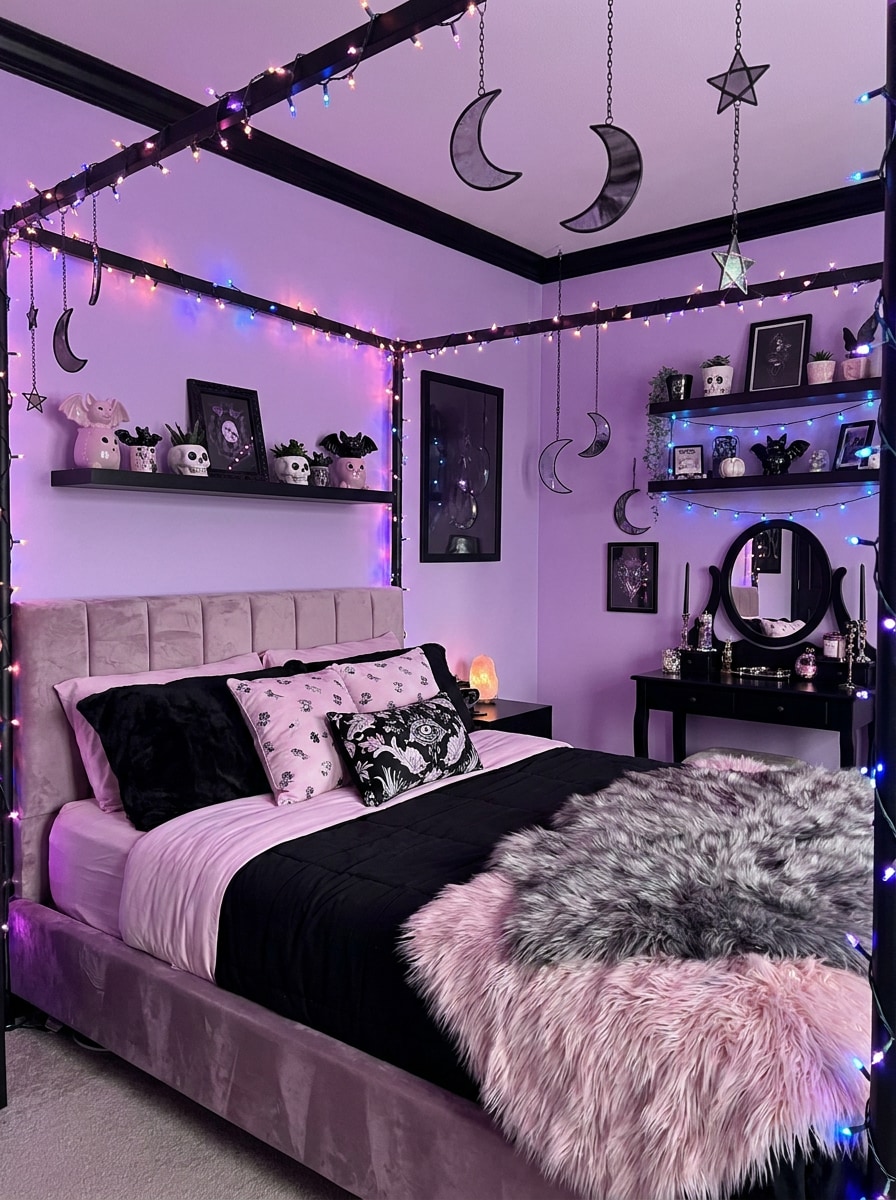 Pastel Goth Bedroom