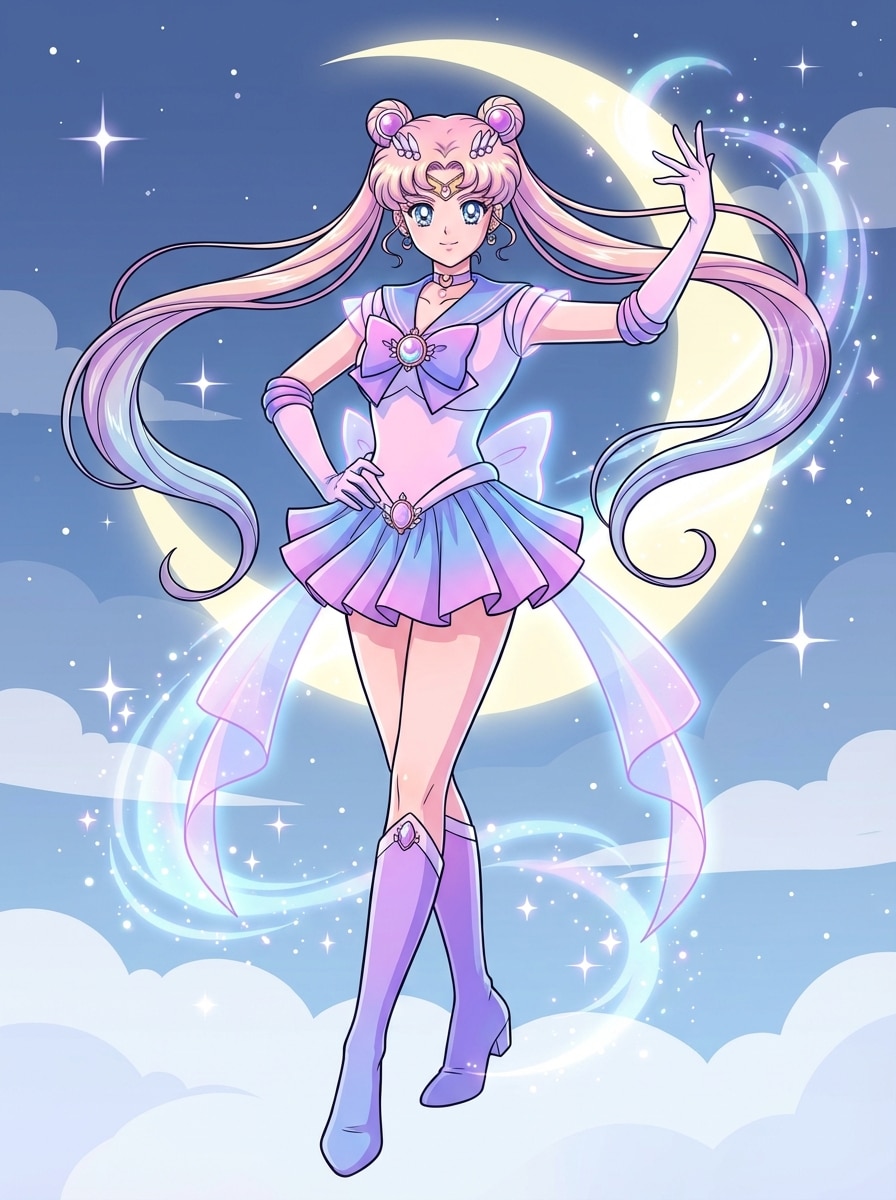 Pastel Senshi Hero Pose