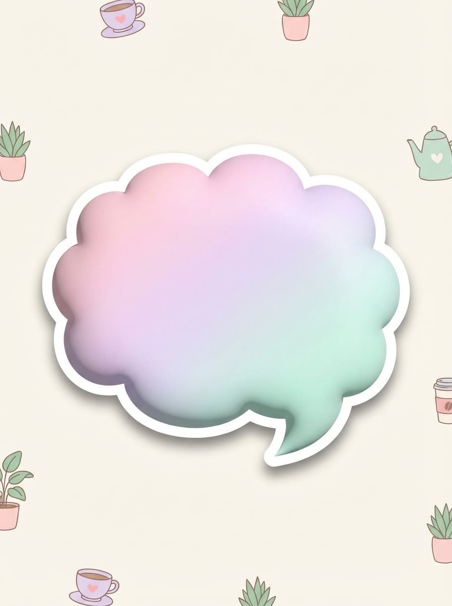 Pastel Sticker Bubble