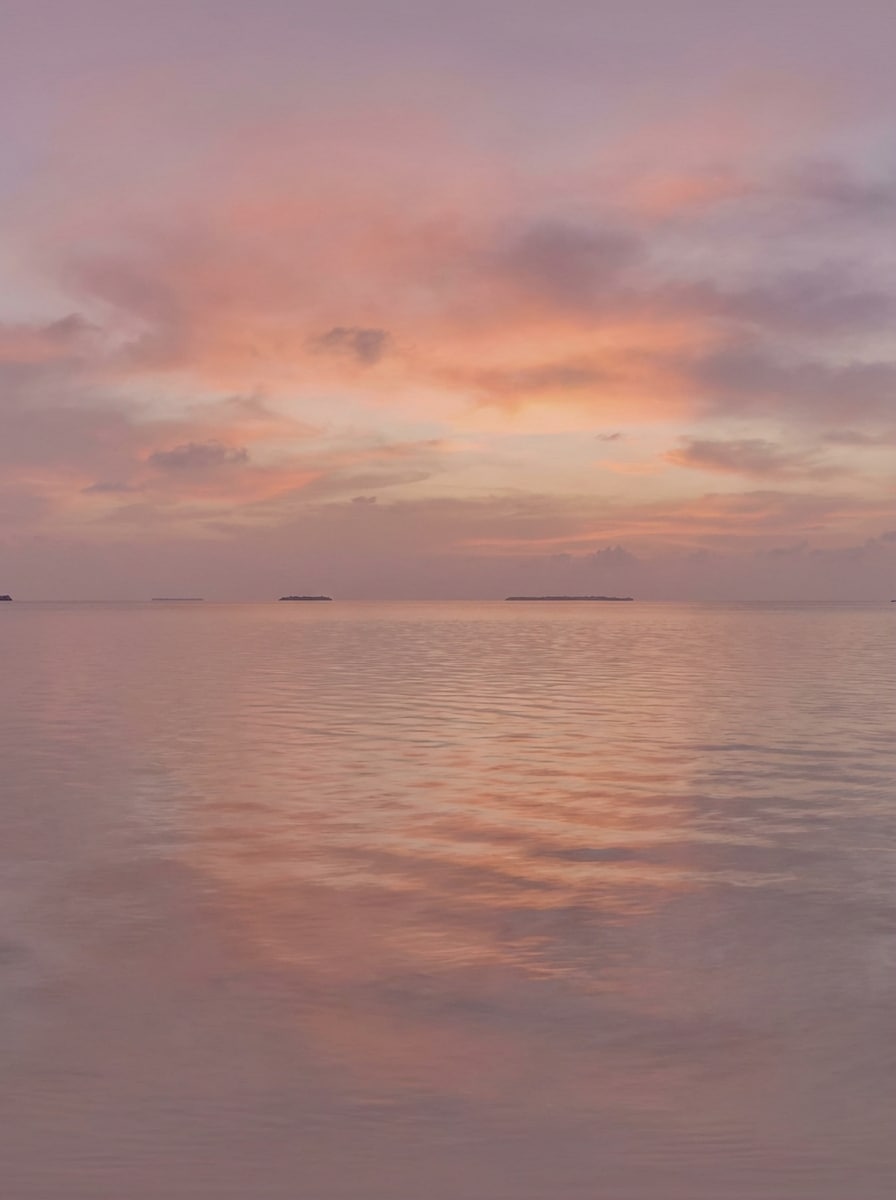 Pastel Sunset Over Ocean