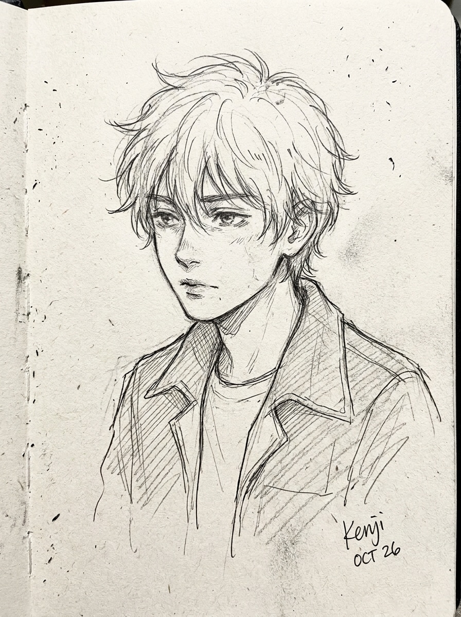Pencil Manga Sketch