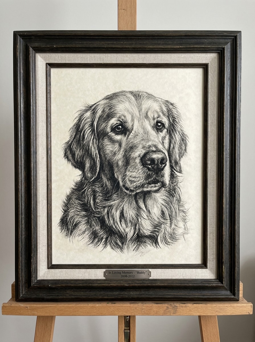 Pet Charcoal Portrait