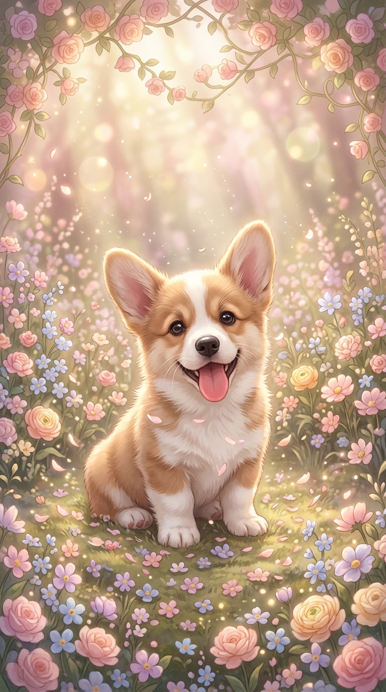 花畑のメルヘンペット