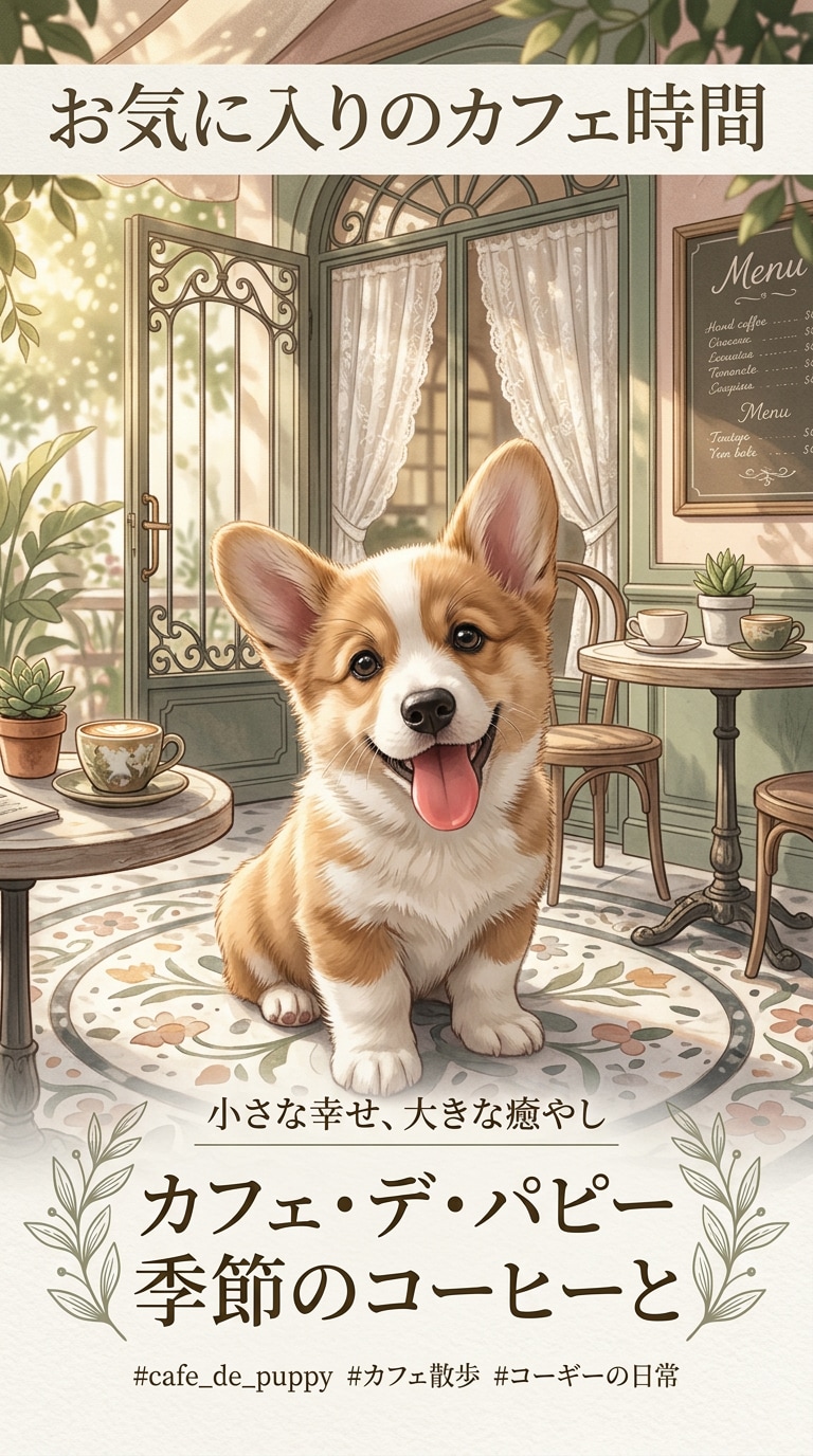 カフェポスター風ペット