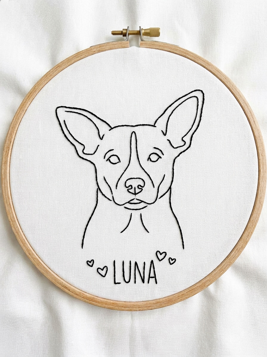 Pet Outline Embroidery