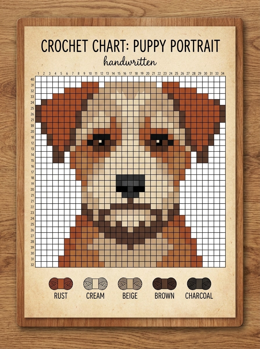 Pet Portrait Crochet Chart