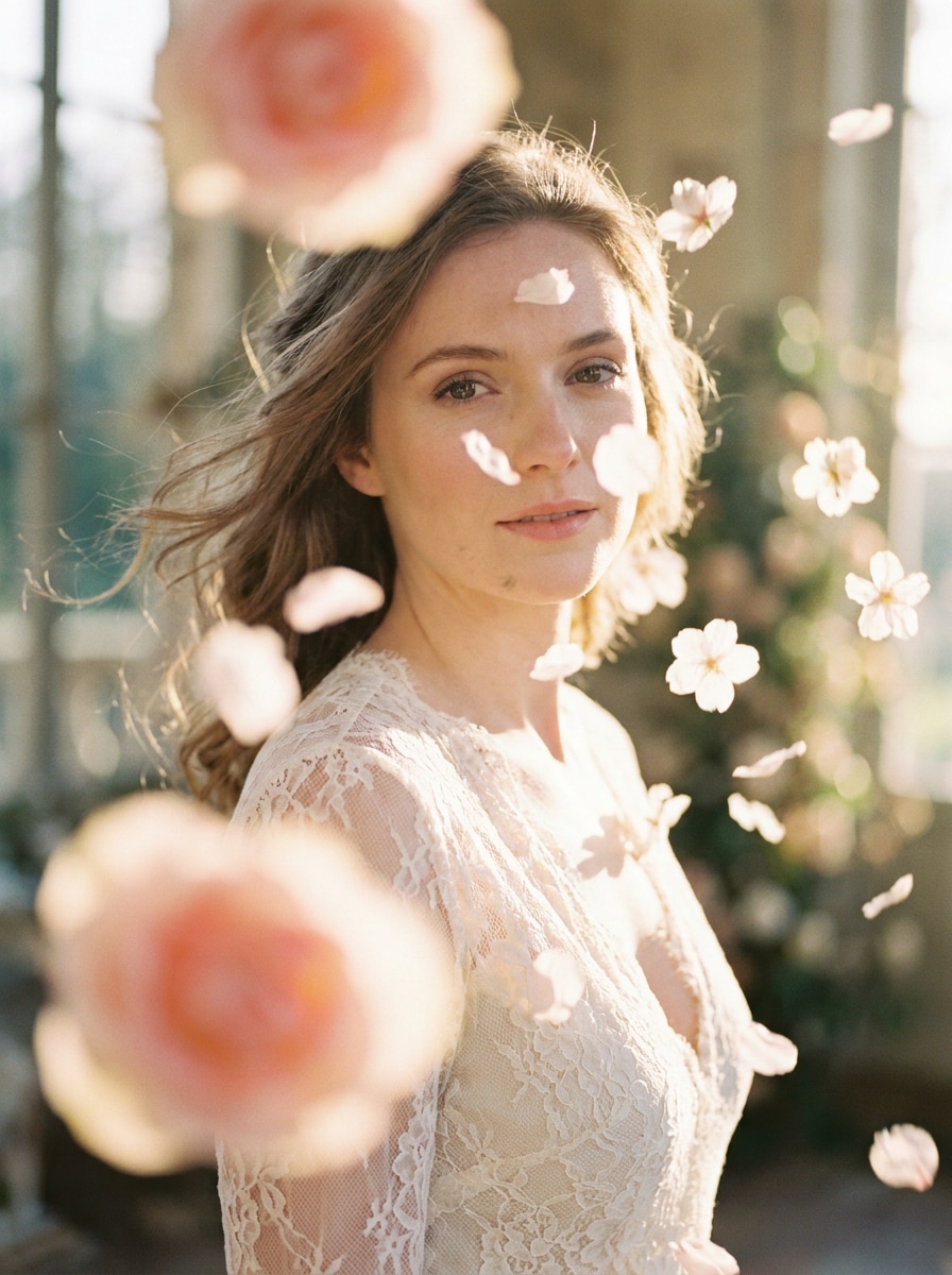 Petal Overlay Portrait