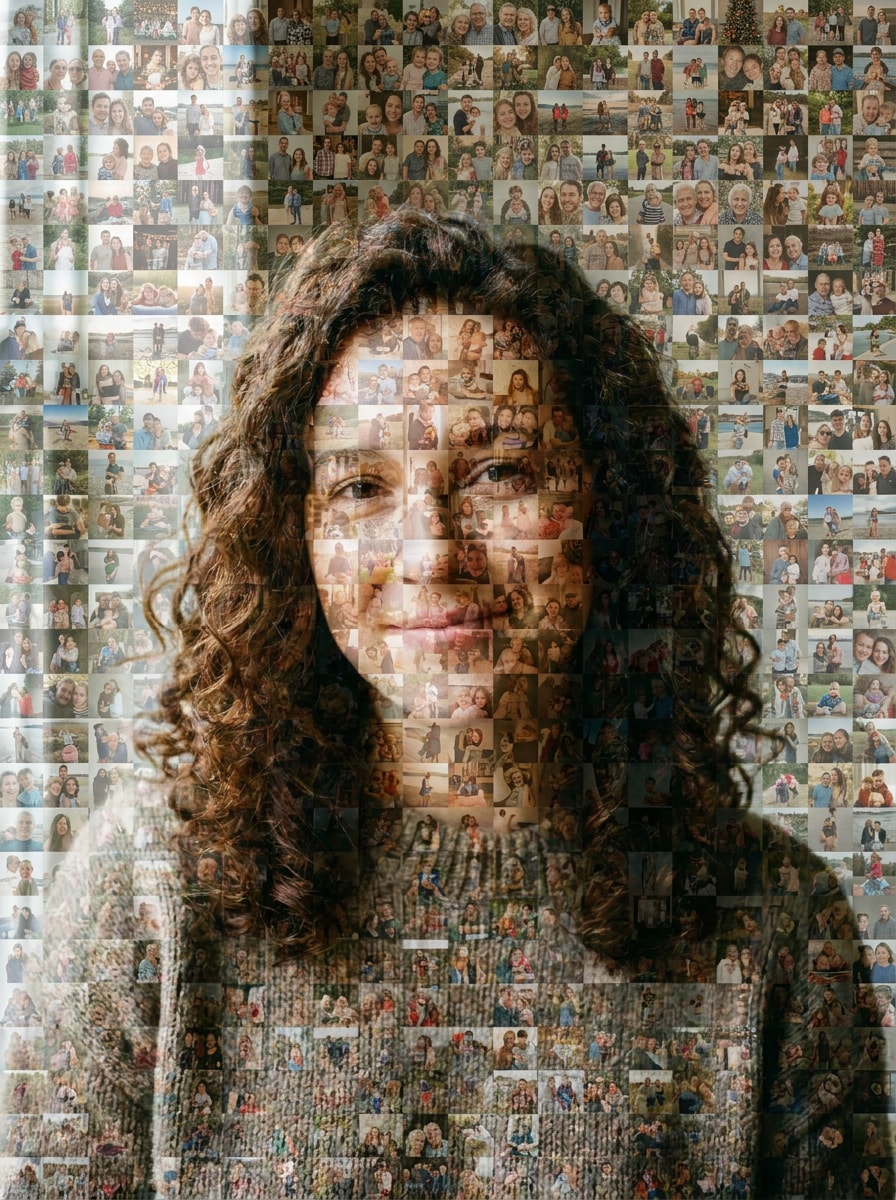 Photo Mosaic Effect After