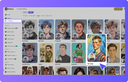 access media.io for photo to painting converter