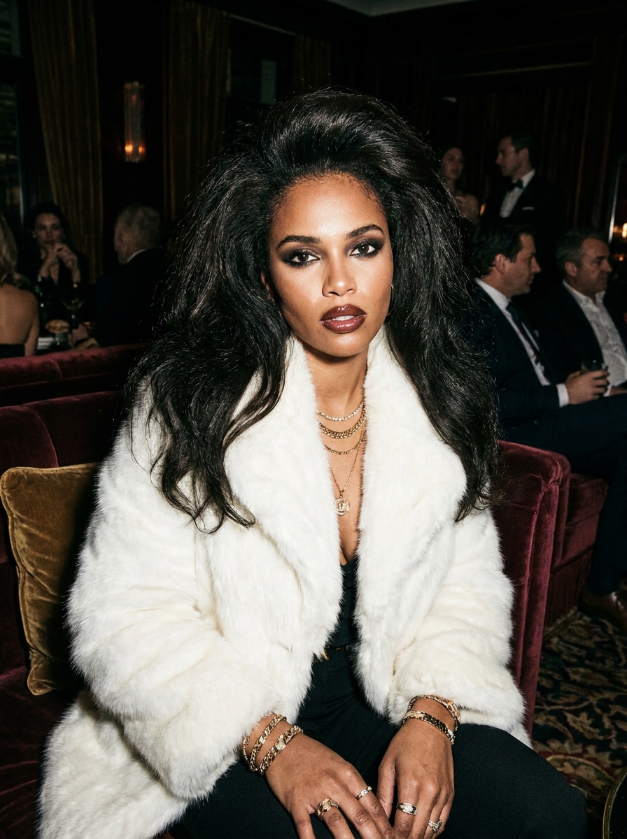 Photoreal Fur Coat Portrait