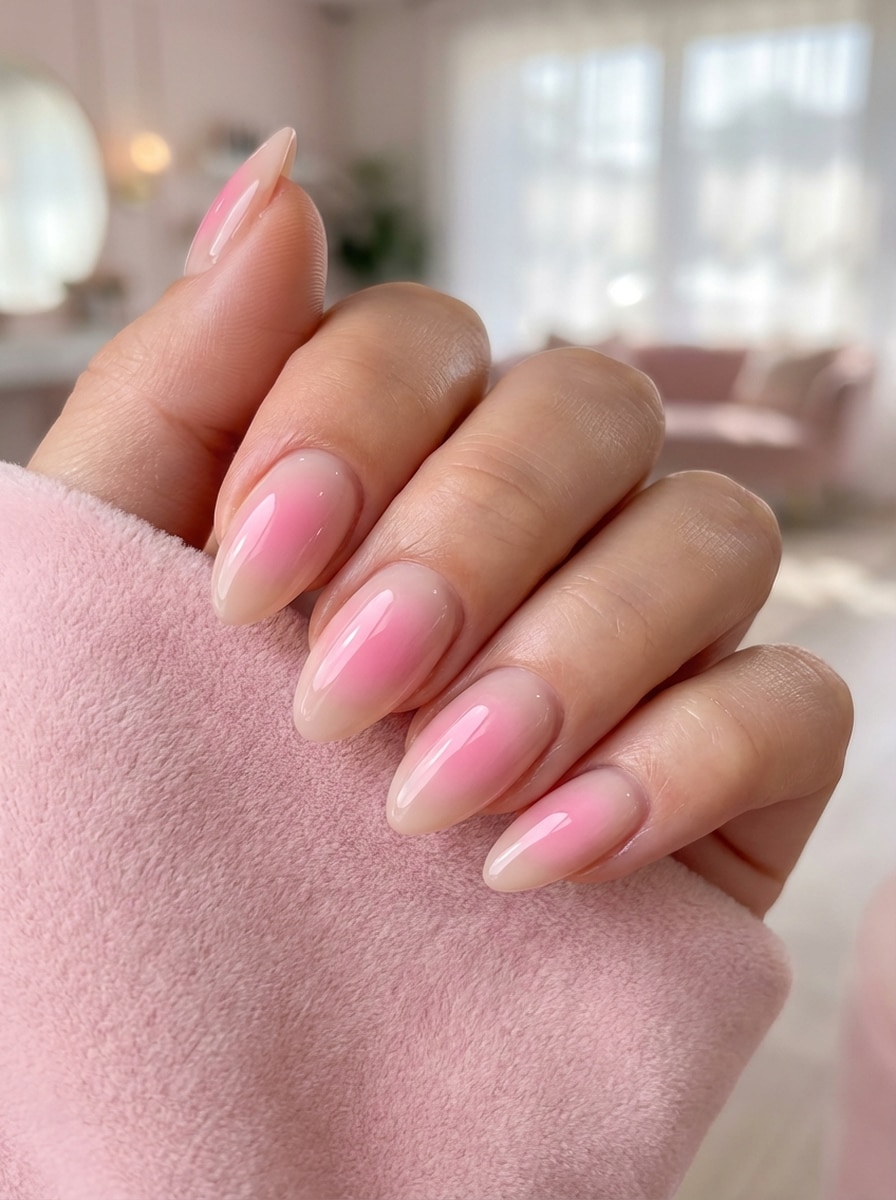 Pink Aura Nails