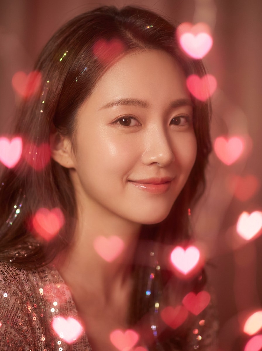 Pink Heart Bokeh