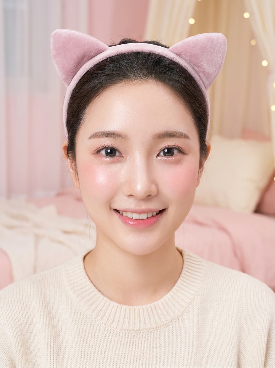 Pink Kawaii Cat Ears