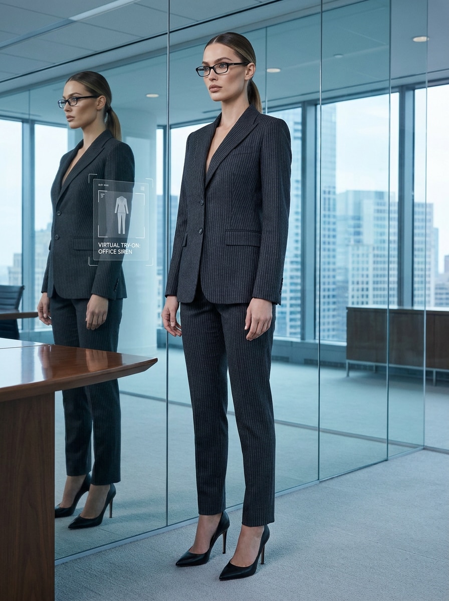 Pinstripe Power Suit