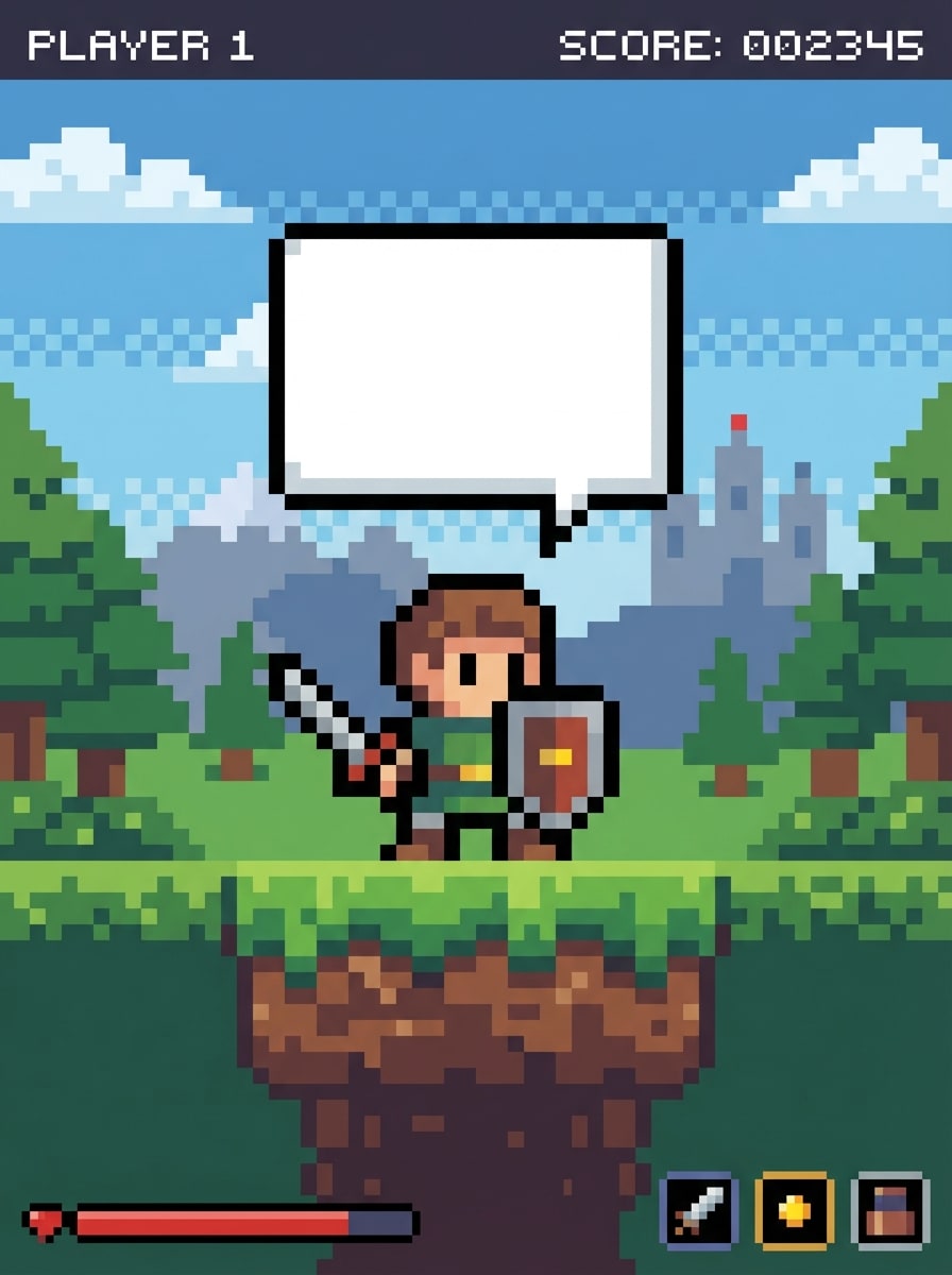 Pixel Speech Bubble