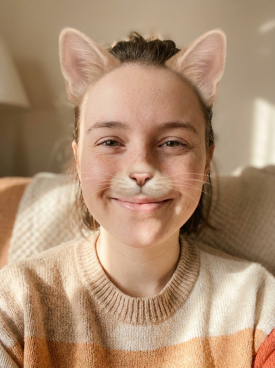 Playful Cat Face Filter
