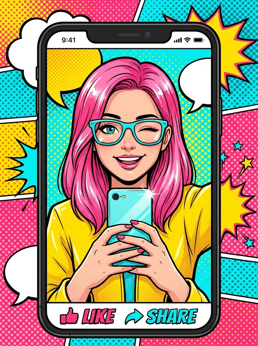 Pop Comic Selfie