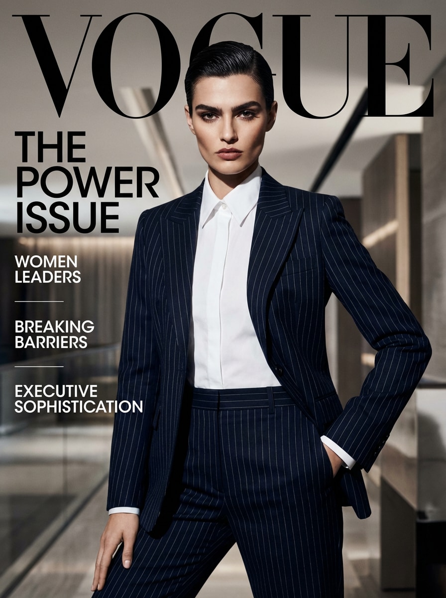 Power Suit Editorial Vogue Cover