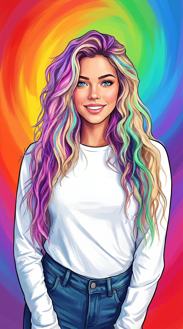 AI Rainbow Avatar Prompt