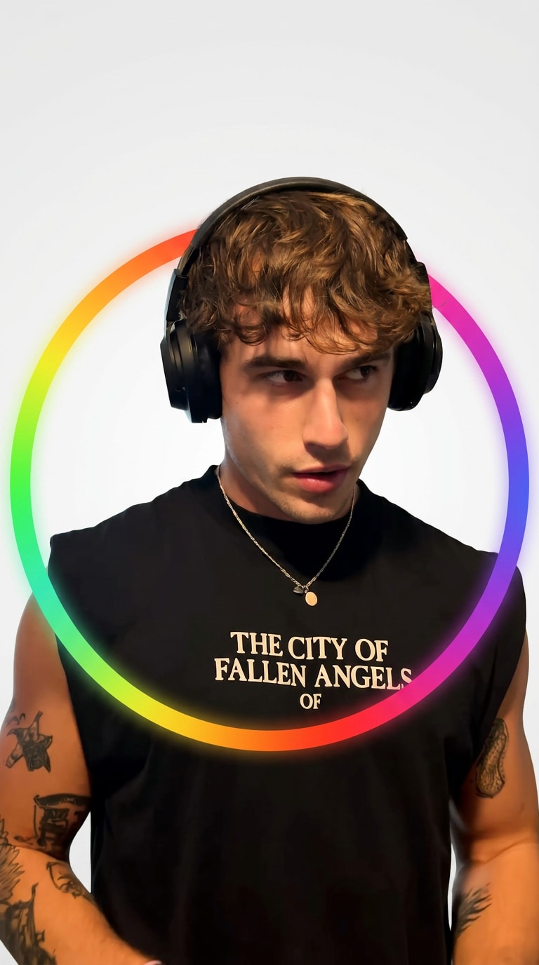 Gradient Rainbow Border Profile Picture
