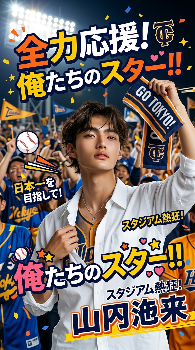 王道の推し活応援ポスター