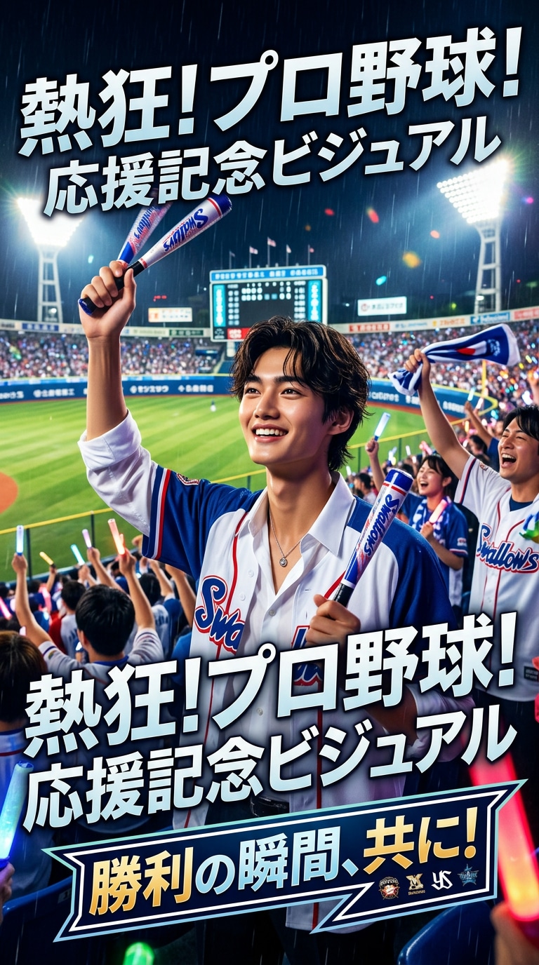 スタンド応援風メモリアルポスター